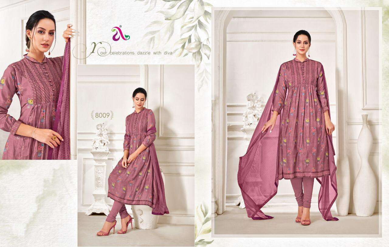 ANGROOP PLUS PRESENT DAIRY MILK VOL 32 CHANDERI COTTON CASUAL WEAR SALWAR SUITS IN WHOLESALE PRICE IN SURAT - SAI DRESSES 