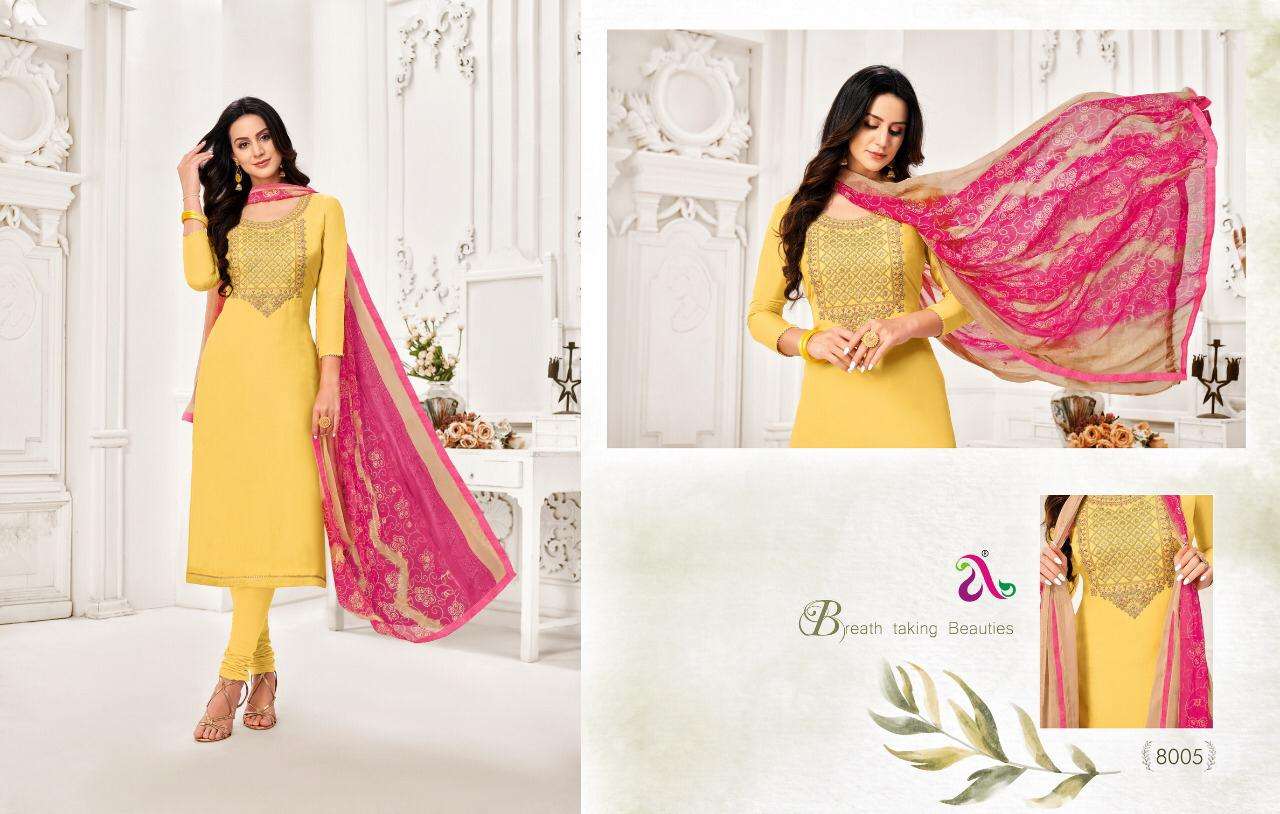 Pink & Chanderi Cotton Designer Heavy Traditional Wear Salwar Suit - BIVA -  4229510