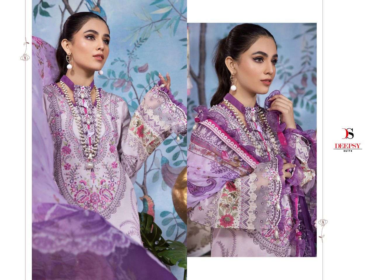 DEEPSY SUITS PRESENT ANAYA VOL 22 PURE COTTON WITH EMBROIDERY WORK PAKISTANI SALWAR SUITS COLLECTION IN WHOLESALE PRICE IN SURAT - SAI DRESSES