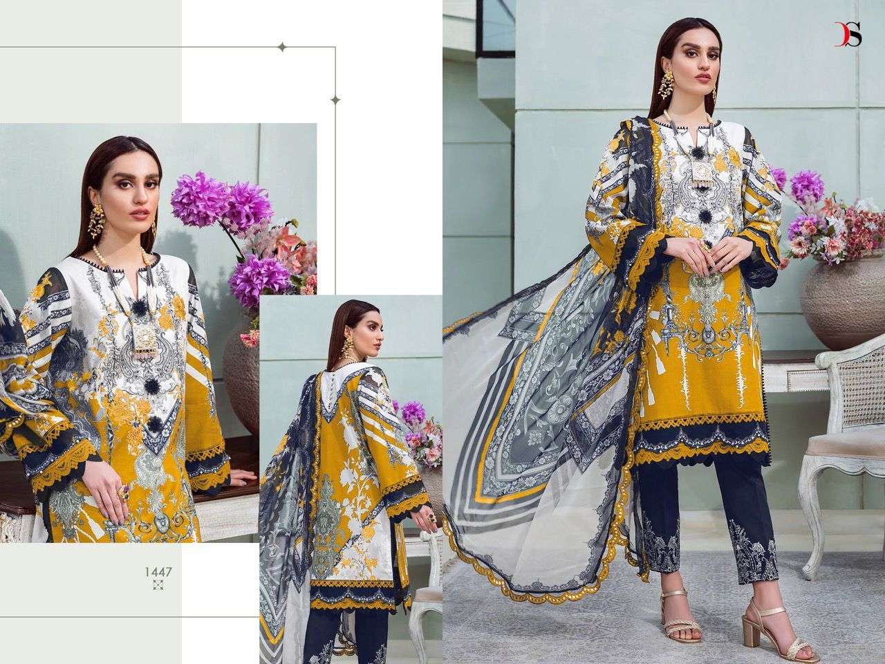 DEEPSY SUITS PRESENT BLISS LAWN 22 PURE COTTON WITH EMBROIDERY SALWAR SUITS COLLECTION IN WHOLESALE PRICE IN SURAT - SAI DRESSES