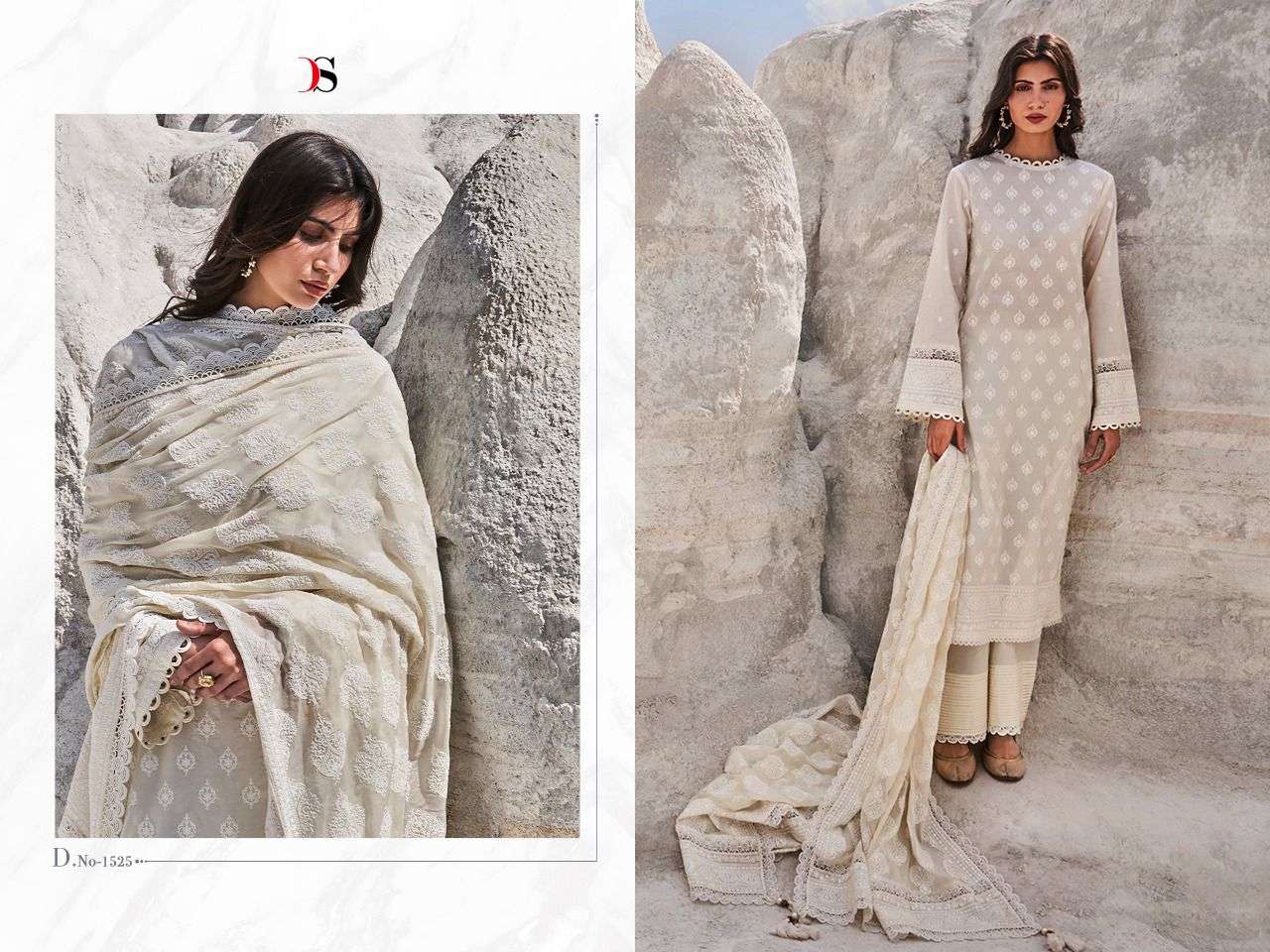 DEEPSY SUITS PRESENT CHIKANKARI - 22 PURE COTTON WITH EMBROIDERY PAKISTANI SUITS IN WHOLESALE PRICE IN SURAT - SAI DRESSES