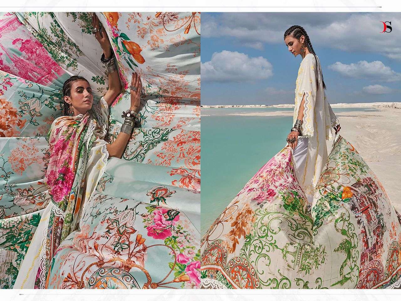 DEEPSY SUITS PRESENT CHIKANKARI - 22 PURE COTTON WITH EMBROIDERY PAKISTANI SUITS IN WHOLESALE PRICE IN SURAT - SAI DRESSES