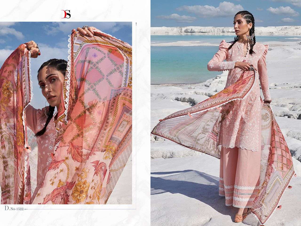 DEEPSY SUITS PRESENT CHIKANKARI - 22 PURE COTTON WITH EMBROIDERY PAKISTANI SUITS IN WHOLESALE PRICE IN SURAT - SAI DRESSES