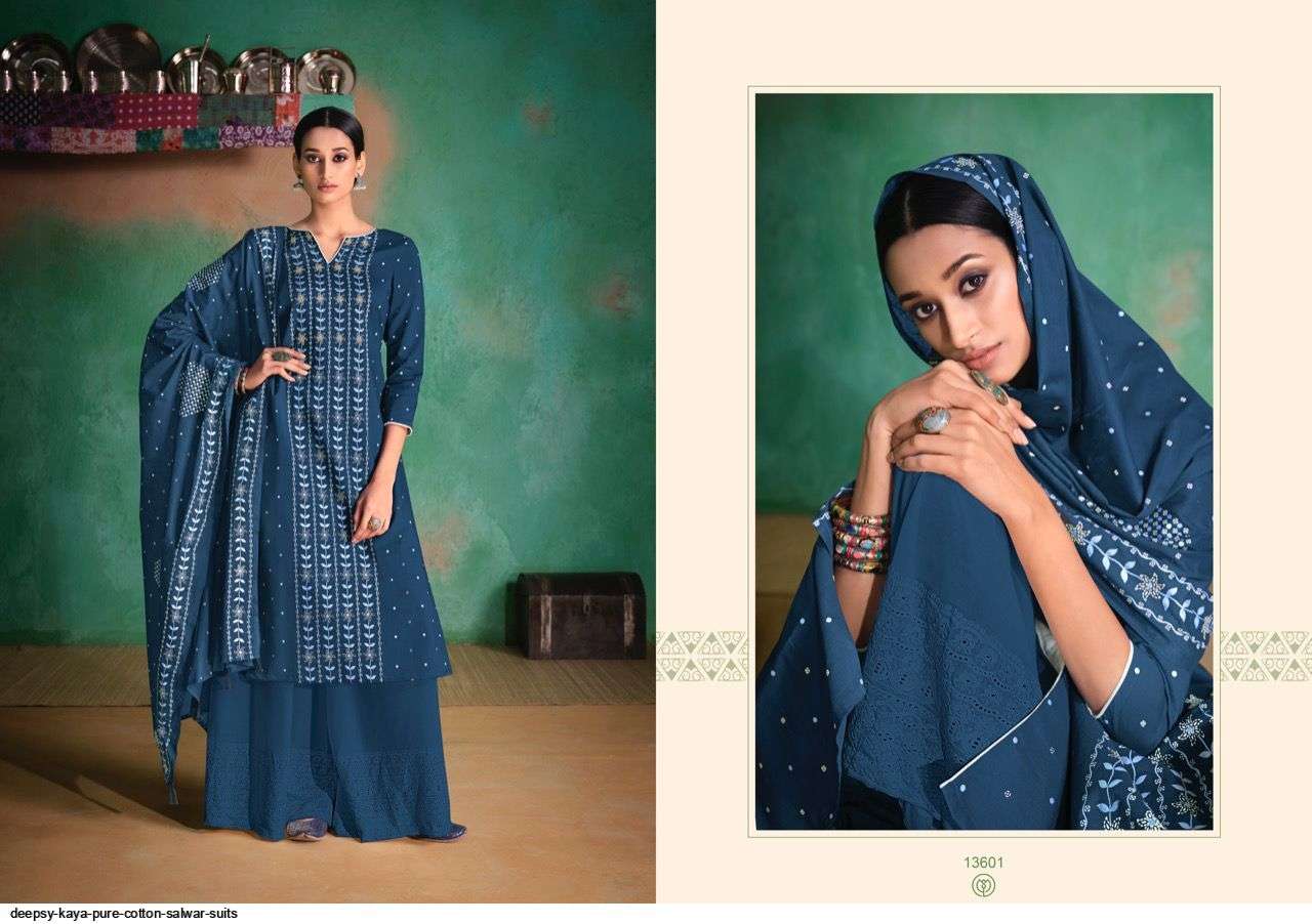 DEEPSY SUITS PRESENT KAYA CATALOG PURE COTTON PRINTED DESIGNER SALWAR SUITS COLLECTION IN WHOLESALE PRICE IN SURAT - SAI DRESSES