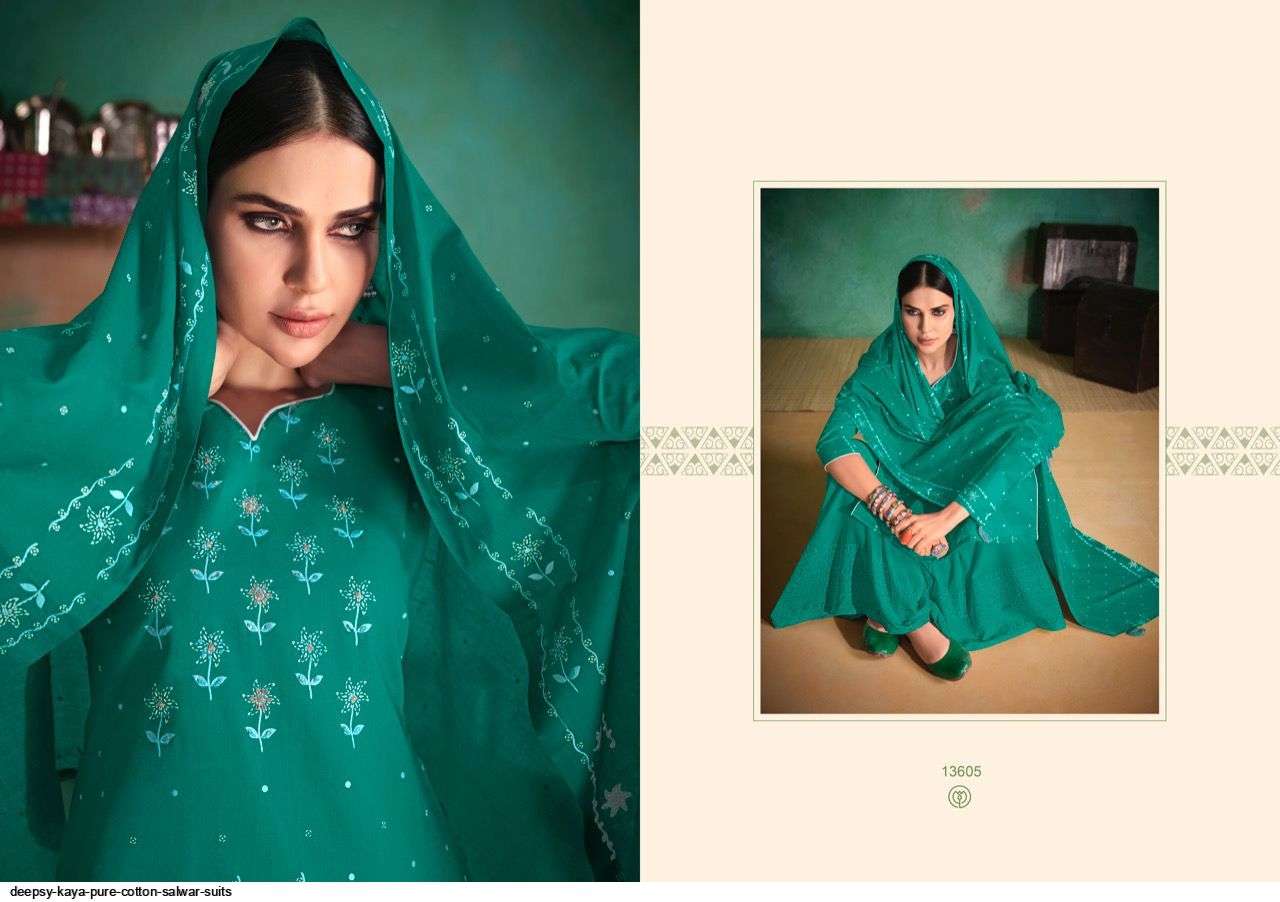 DEEPSY SUITS PRESENT KAYA CATALOG PURE COTTON PRINTED DESIGNER SALWAR SUITS COLLECTION IN WHOLESALE PRICE IN SURAT - SAI DRESSES