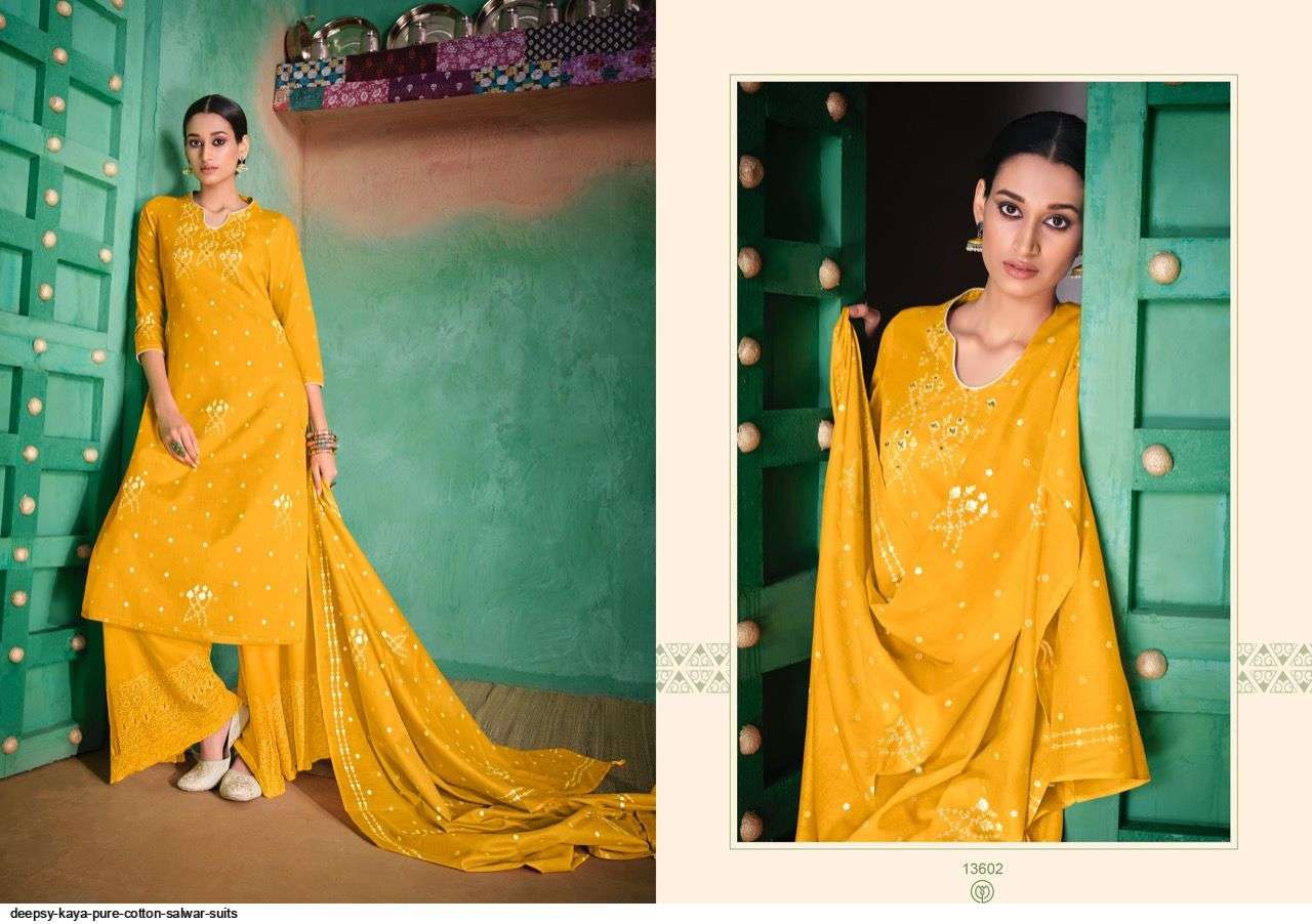 DEEPSY SUITS PRESENT KAYA CATALOG PURE COTTON PRINTED DESIGNER SALWAR SUITS COLLECTION IN WHOLESALE PRICE IN SURAT - SAI DRESSES