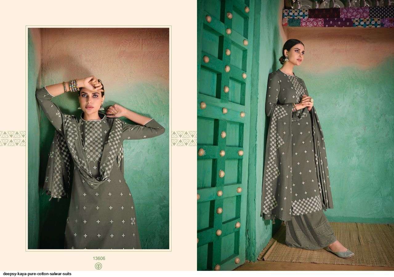 DEEPSY SUITS PRESENT KAYA CATALOG PURE COTTON PRINTED DESIGNER SALWAR SUITS COLLECTION IN WHOLESALE PRICE IN SURAT - SAI DRESSES