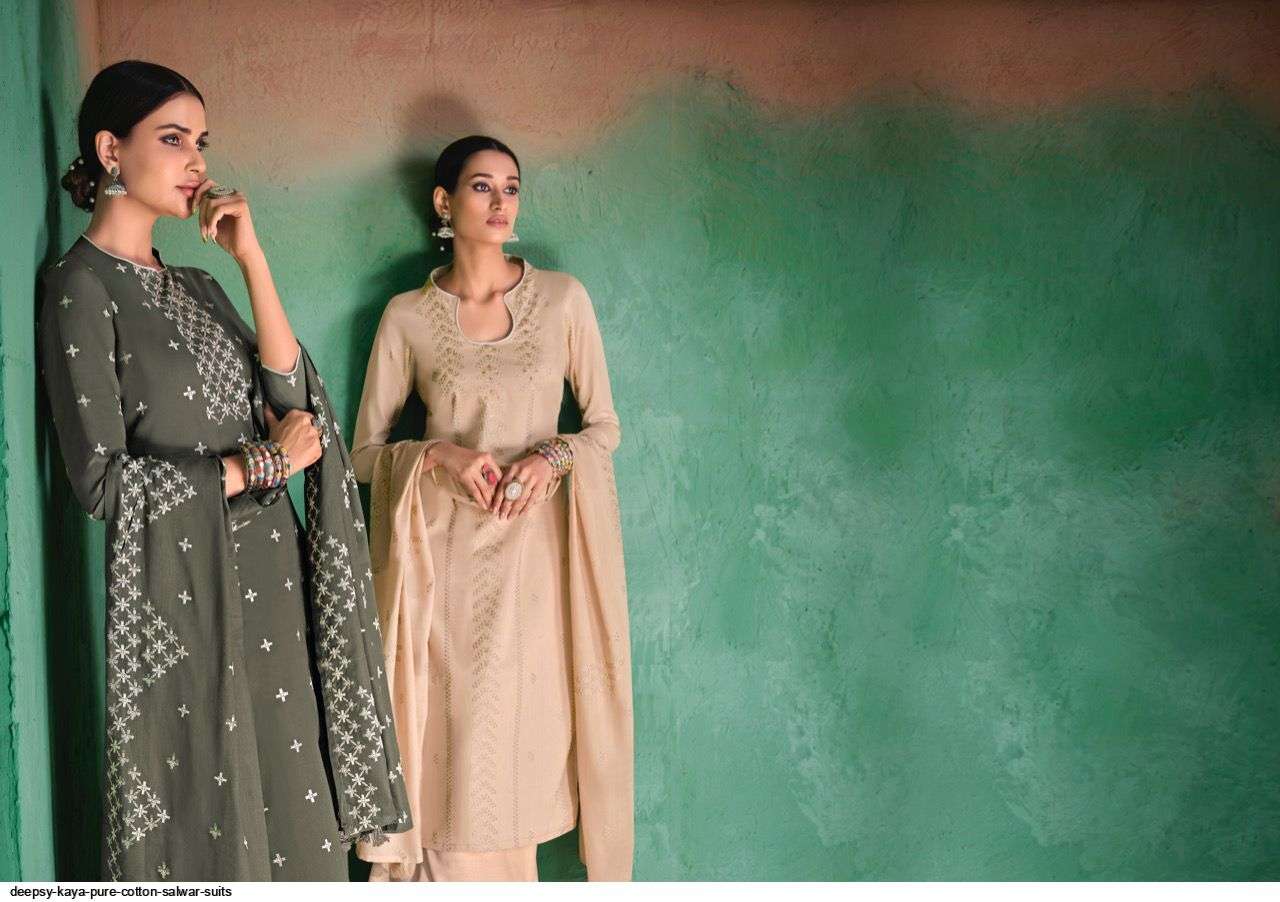 DEEPSY SUITS PRESENT KAYA CATALOG PURE COTTON PRINTED DESIGNER SALWAR SUITS COLLECTION IN WHOLESALE PRICE IN SURAT - SAI DRESSES