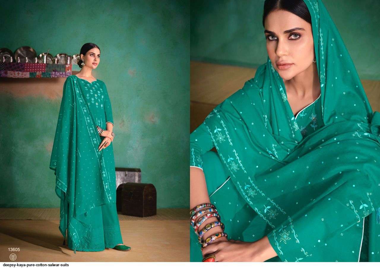 DEEPSY SUITS PRESENT KAYA CATALOG PURE COTTON PRINTED DESIGNER SALWAR SUITS COLLECTION IN WHOLESALE PRICE IN SURAT - SAI DRESSES