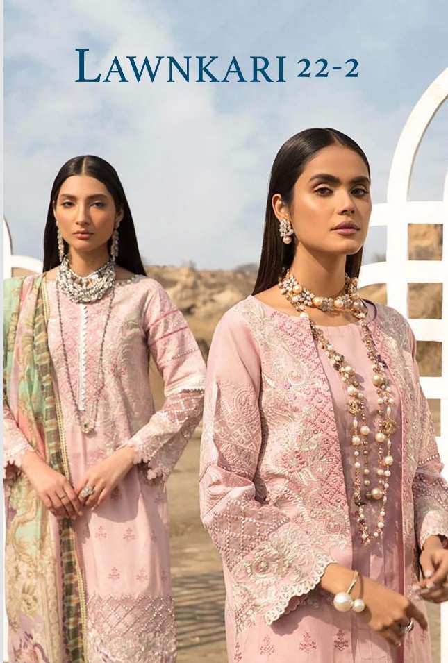 DEEPSY SUITS PRESENT LAWNKARI -22-2 COTTON EMBROIDERY PAKISTANI SUITS IN WHOLESALE PRICE IN SURAT - SAI DRESSES