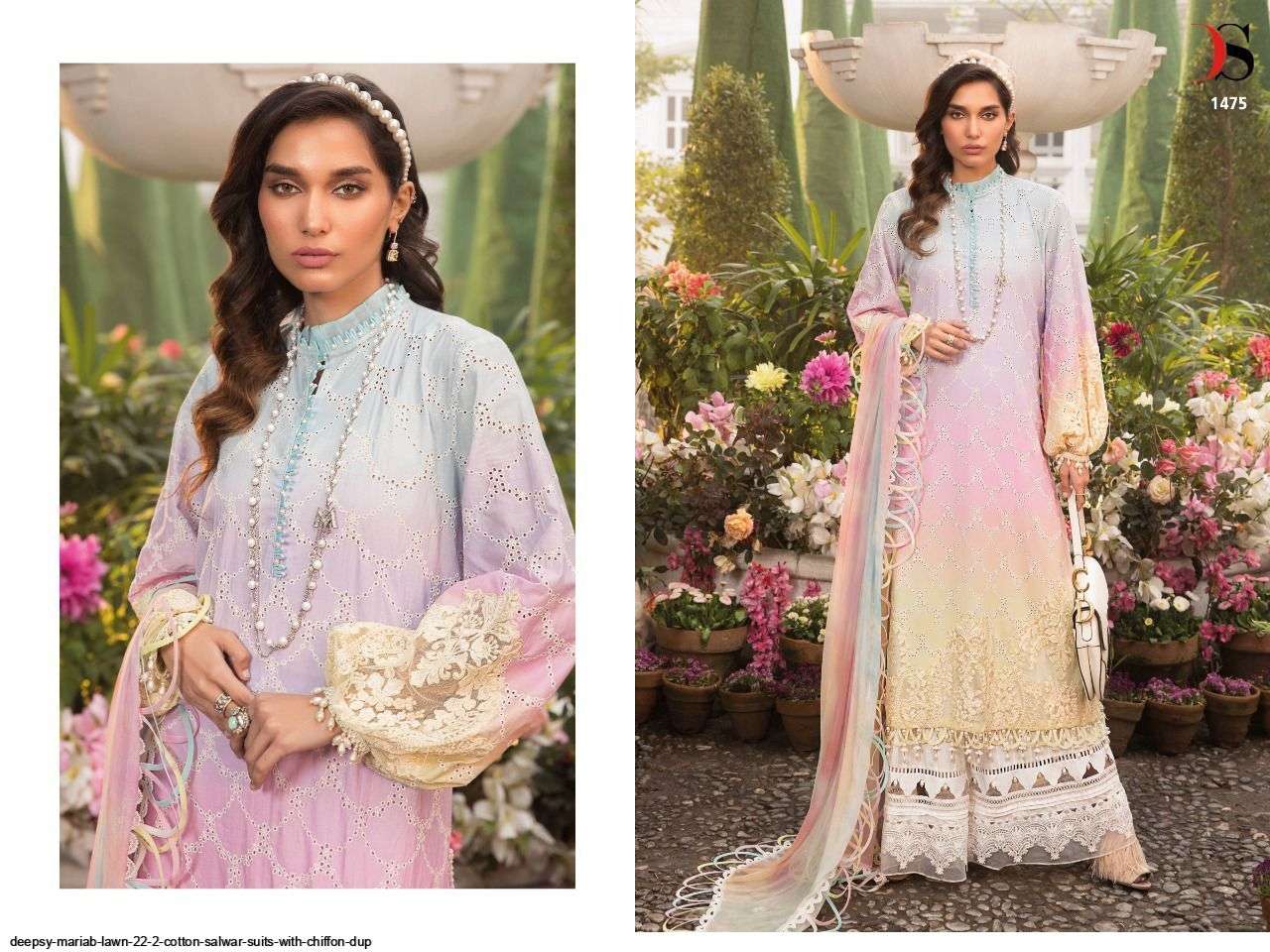 DEEPSY SUITS PRESENT MARIA B LAWN 22 2 PURE COTTON WITH