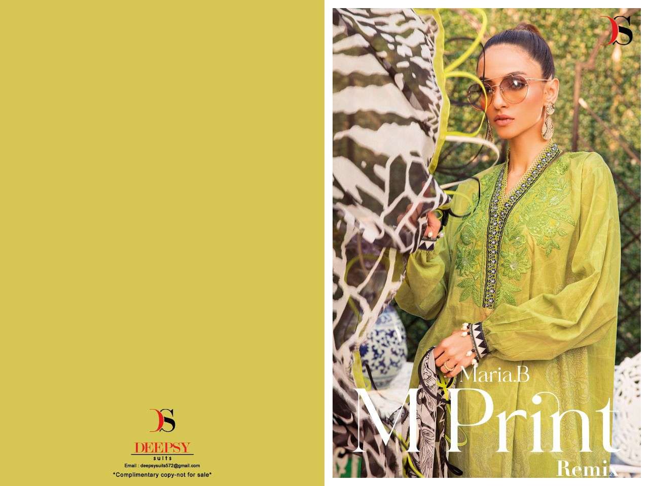 DEEPSY SUITS PRESENT MARIA B M PRINT REMIX PURE COTTON WITH EMBROIDERY SUITS IN WHOLESALE PRICE IN SURAT - SAI DRESSES