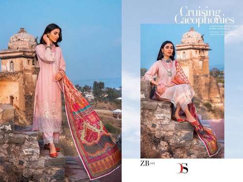 DEEPSY SUITS PRESENT ZINAB PURE COTTON WITH SELF EMBROIDERY PAKISTANI SUITS IN WHOLESALE PRICE IN SURAT - SAI DRESSES