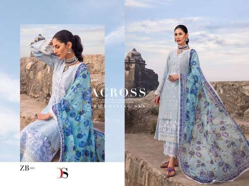 DEEPSY SUITS PRESENT ZINAB PURE COTTON WITH SELF EMBROIDERY PAKISTANI SUITS IN WHOLESALE PRICE IN SURAT - SAI DRESSES
