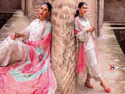 DEEPSY SUITS PRESENT ZINAB PURE COTTON WITH SELF EMBROIDERY PAKISTANI SUITS IN WHOLESALE PRICE IN SURAT - SAI DRESSES