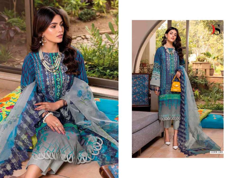 DEEPSY SUITS PRESENTS ANIIQ 22 NX PURE COTTON WITH EMBROIDERY PAKISTANI SUIT COLLECTION IN WHOLESALE PRICE IN SURAT - SAI DRESSES