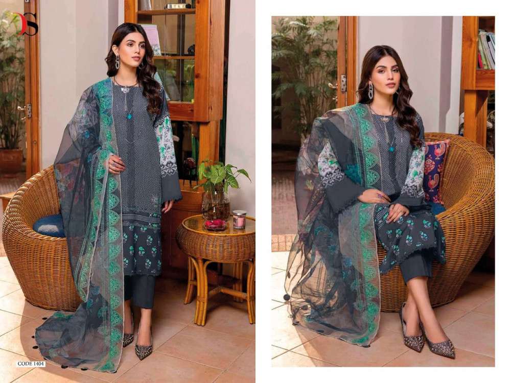DEEPSY SUITS PRESENTS ANIIQ 22 NX PURE COTTON WITH EMBROIDERY PAKISTANI SUIT COLLECTION IN WHOLESALE PRICE IN SURAT - SAI DRESSES