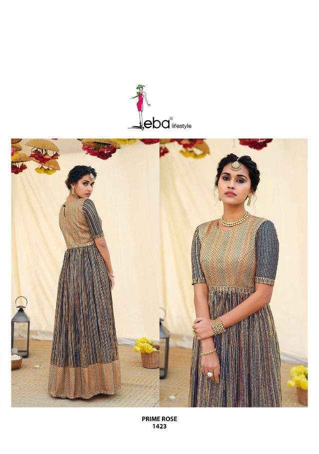 EBA LIFESTYLE PRESENT PRIME ROSE VOL 6 READY MADE GEORGETTE WITH HEAVY EMBROIDERY GOWNS IN WHOLESALE PRICE IN SURAT -SAI DRESSES