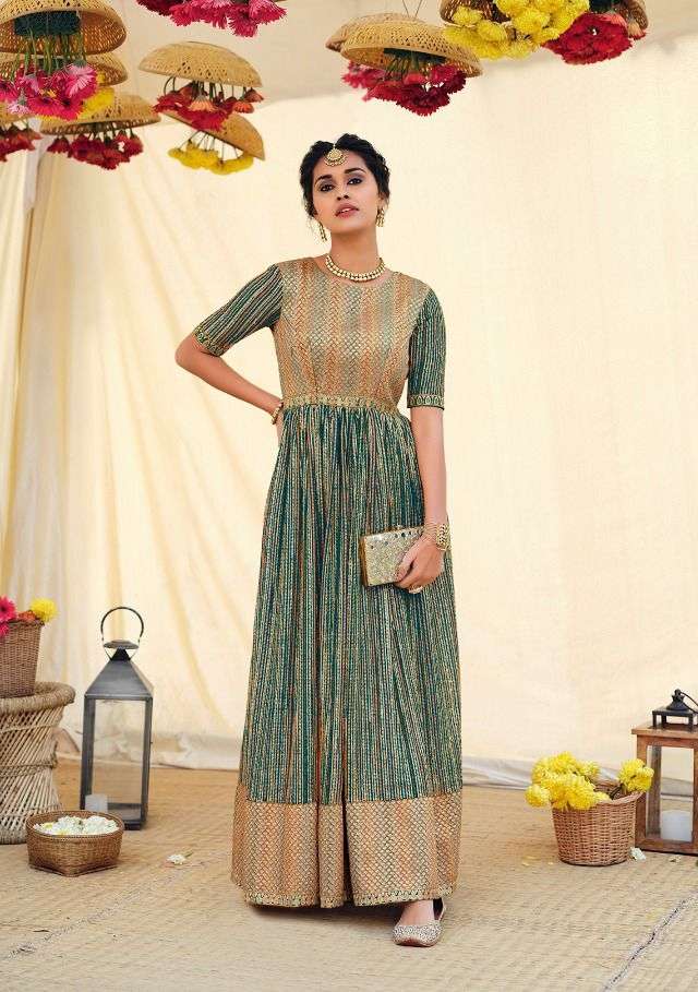 EBA LIFESTYLE PRESENT PRIME ROSE VOL 6 READY MADE GEORGETTE WITH HEAVY EMBROIDERY GOWNS IN WHOLESALE PRICE IN SURAT -SAI DRESSES