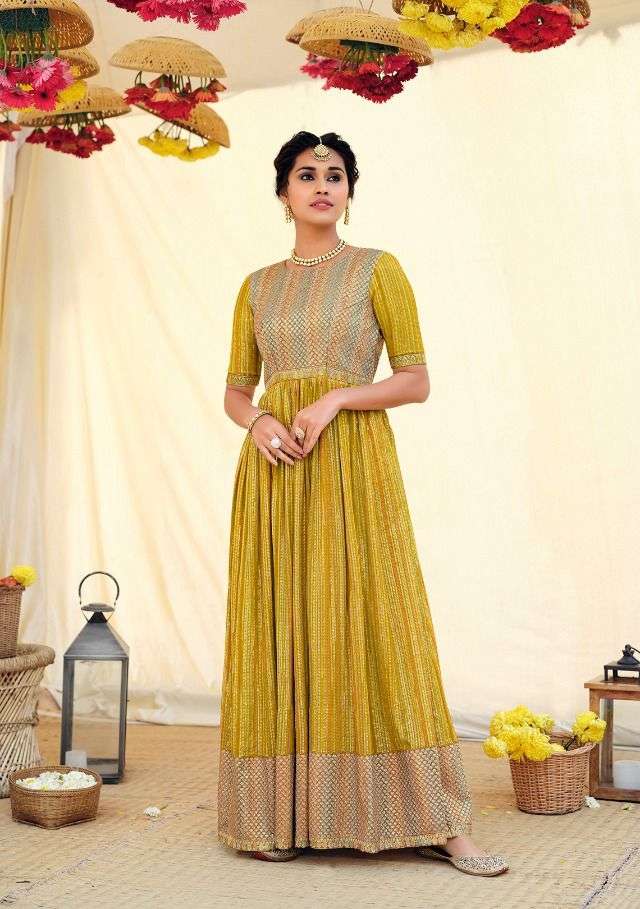 EBA LIFESTYLE PRESENT PRIME ROSE VOL 6 READY MADE GEORGETTE WITH HEAVY EMBROIDERY GOWNS IN WHOLESALE PRICE IN SURAT -SAI DRESSES