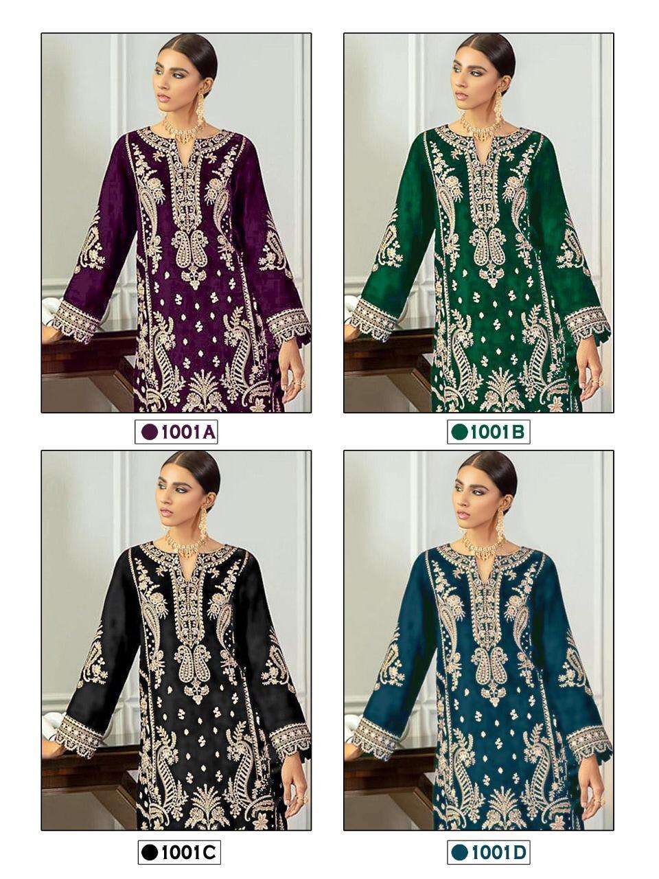 MAJESTY PRESENT CRIMSON VOL 1 SEMI STITCHED FOX GEORGETTE HEAVY DESIGNER PAKISTANI SUITS IN WHOLESALE PRICE IN SURAT - SAI DRESSES