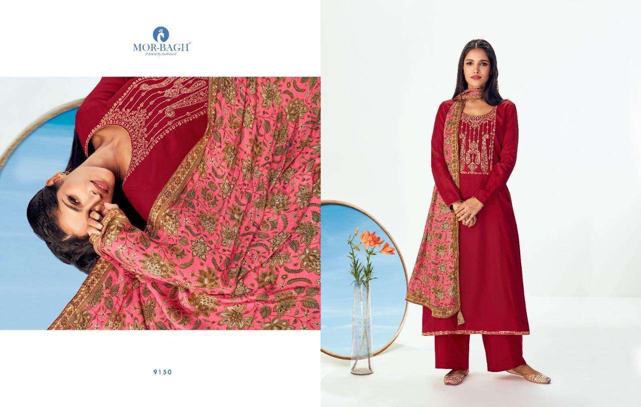 MOR-BAGH BY AASHIRWAD PRESENTS RAISAA PLAZZO STYLE SUITS COLLECTION IN WHOLESALE PRICE IN SURAT - SAI DRESSES 