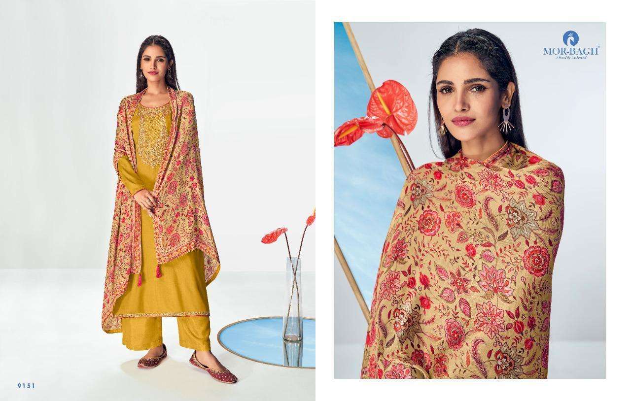 MOR-BAGH BY AASHIRWAD PRESENTS RAISAA PLAZZO STYLE SUITS COLLECTION IN WHOLESALE PRICE IN SURAT - SAI DRESSES 