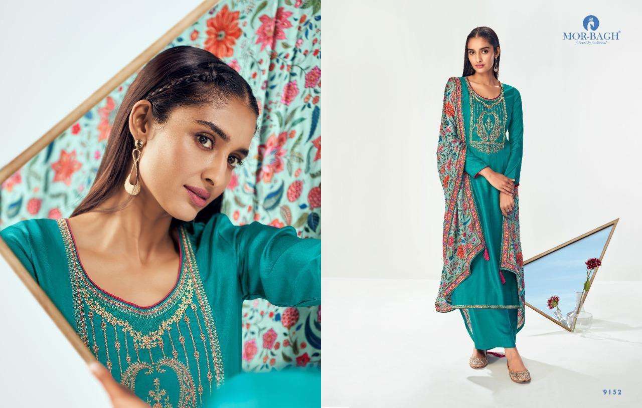 MOR-BAGH BY AASHIRWAD PRESENTS RAISAA PLAZZO STYLE SUITS COLLECTION IN WHOLESALE PRICE IN SURAT - SAI DRESSES 
