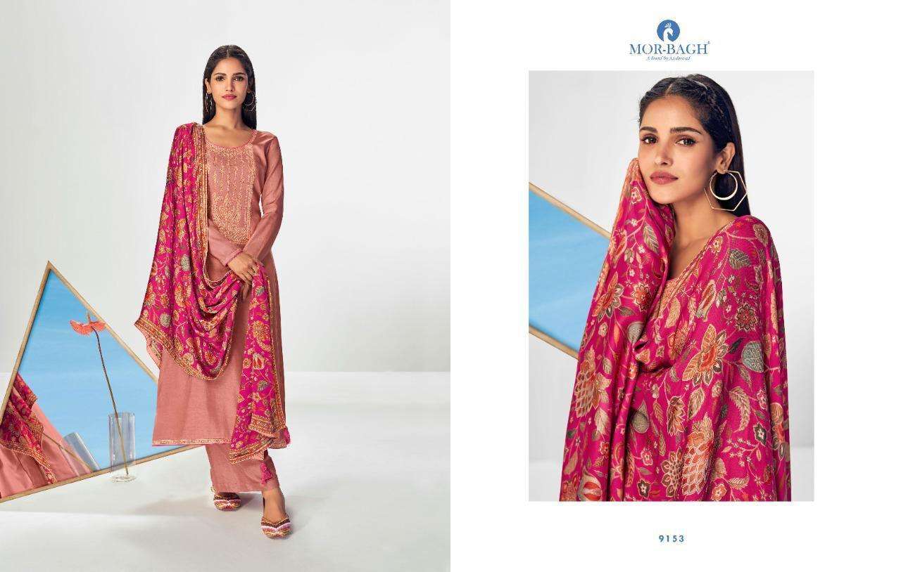 MOR-BAGH BY AASHIRWAD PRESENTS RAISAA PLAZZO STYLE SUITS COLLECTION IN WHOLESALE PRICE IN SURAT - SAI DRESSES 