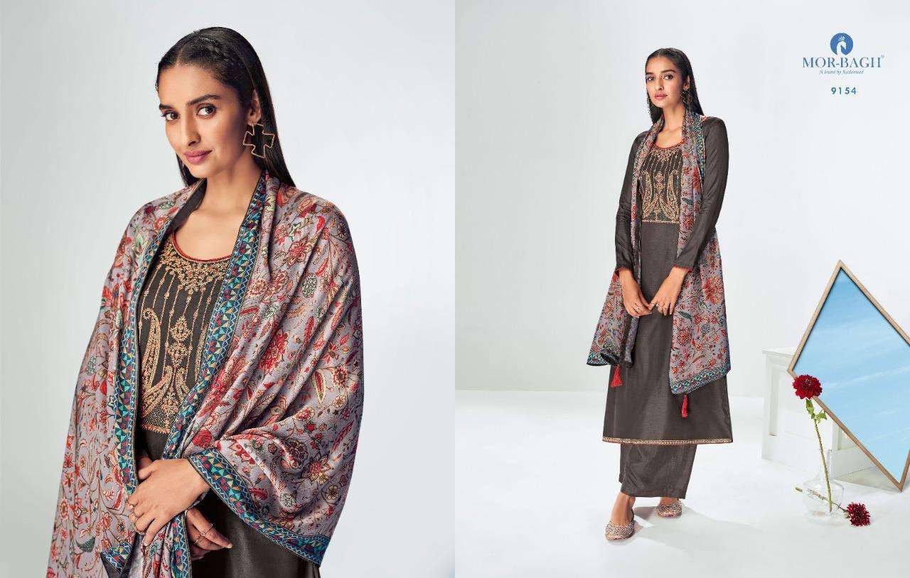 MOR-BAGH BY AASHIRWAD PRESENTS RAISAA PLAZZO STYLE SUITS COLLECTION IN WHOLESALE PRICE IN SURAT - SAI DRESSES 