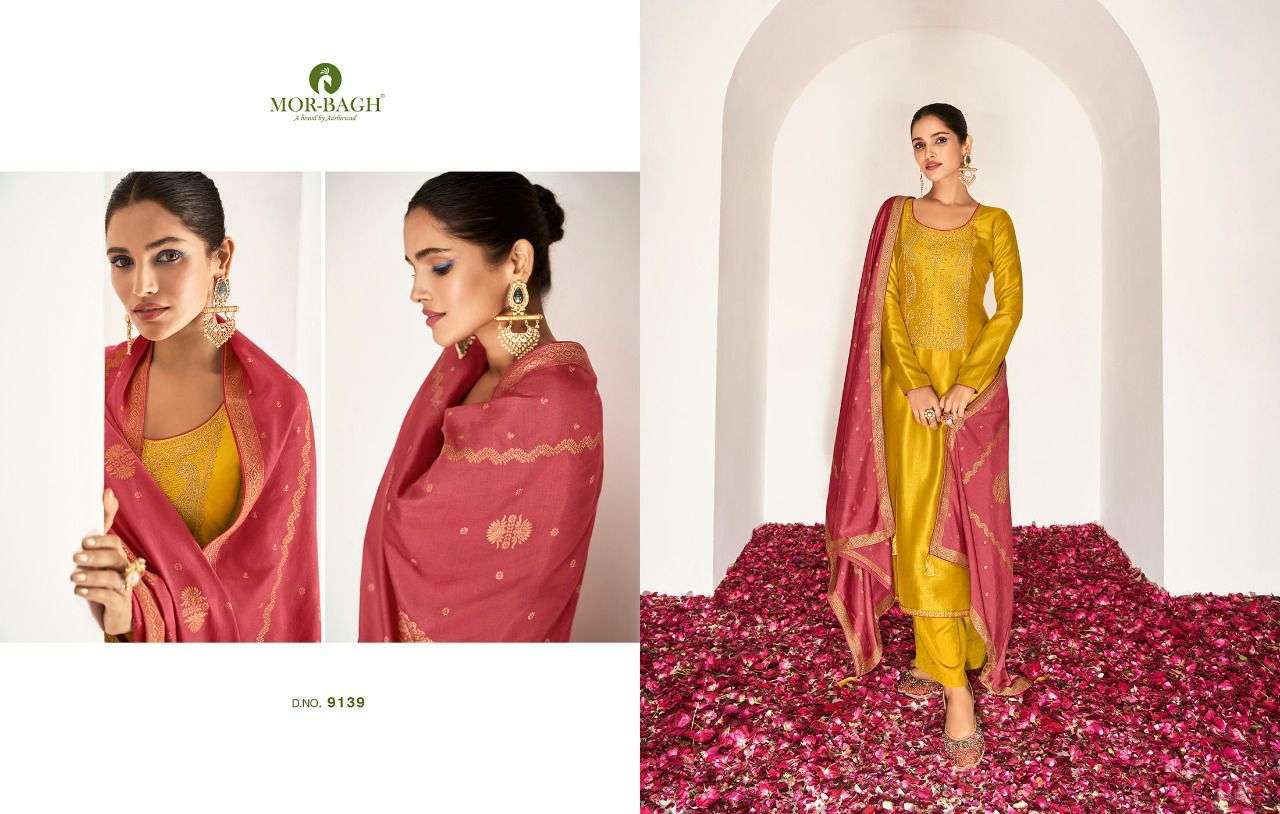 MORBAGH PRESENT SHREYA BY AASHIRWAD PREMIUM DREAM SILK EID WEAR DESIGNER SUITS IN WHOLESALE PRICE IN SURAT - SAI DRESSES