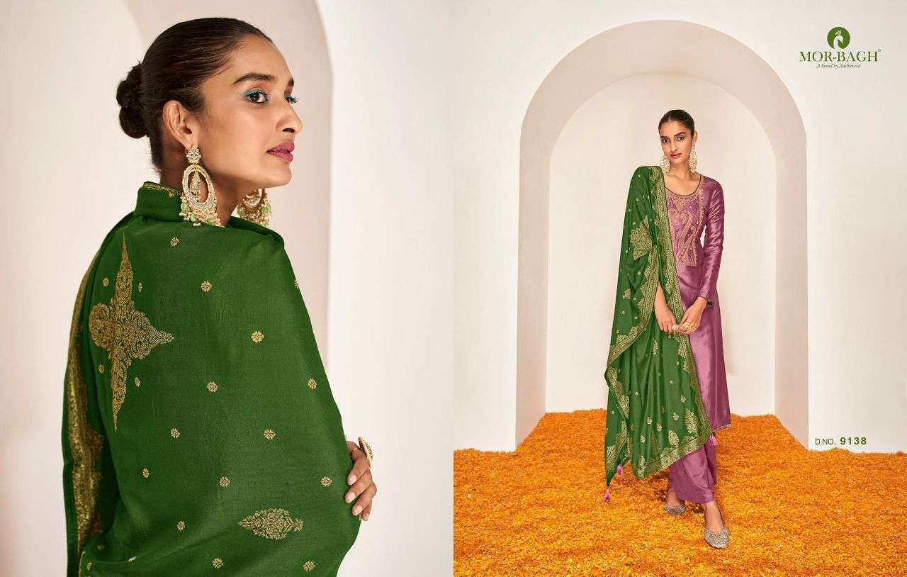 MORBAGH PRESENT SHREYA BY AASHIRWAD PREMIUM DREAM SILK EID WEAR DESIGNER SUITS IN WHOLESALE PRICE IN SURAT - SAI DRESSES