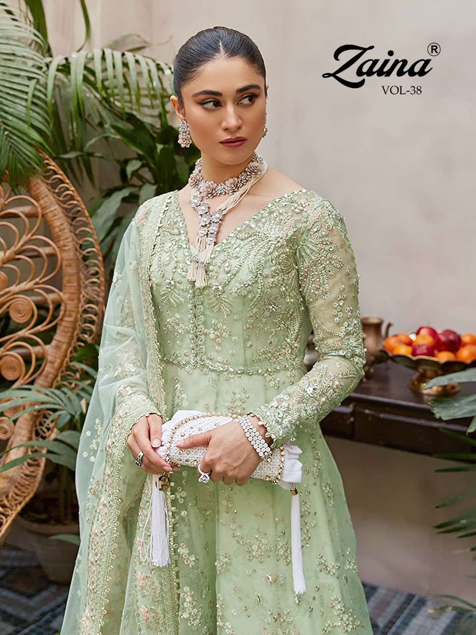 PRIYAM FASHION PRESENT ZAINA VOL 38 EXCLUSIVE PAKISTANI DESIGNER SUITS IN WHOLESALE PRICE IN SURAT- SAI DRESSES