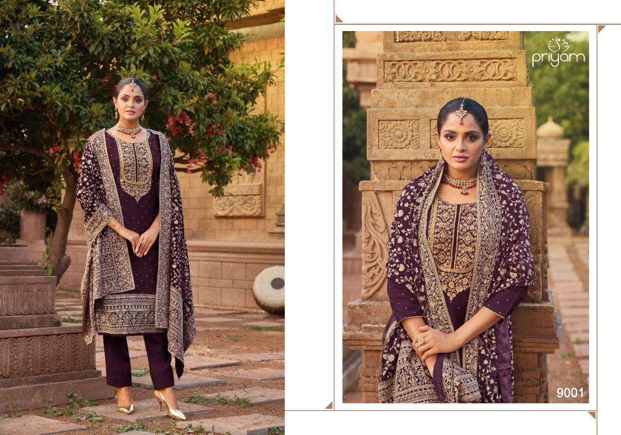 PRIYAM PRESENT ELIZA VOL 7 CATALOG GEORGETTE PAKISTANI DESIGNER SUITS IN WHOLESALE PRICE IN SURAT - SAI DRESSES