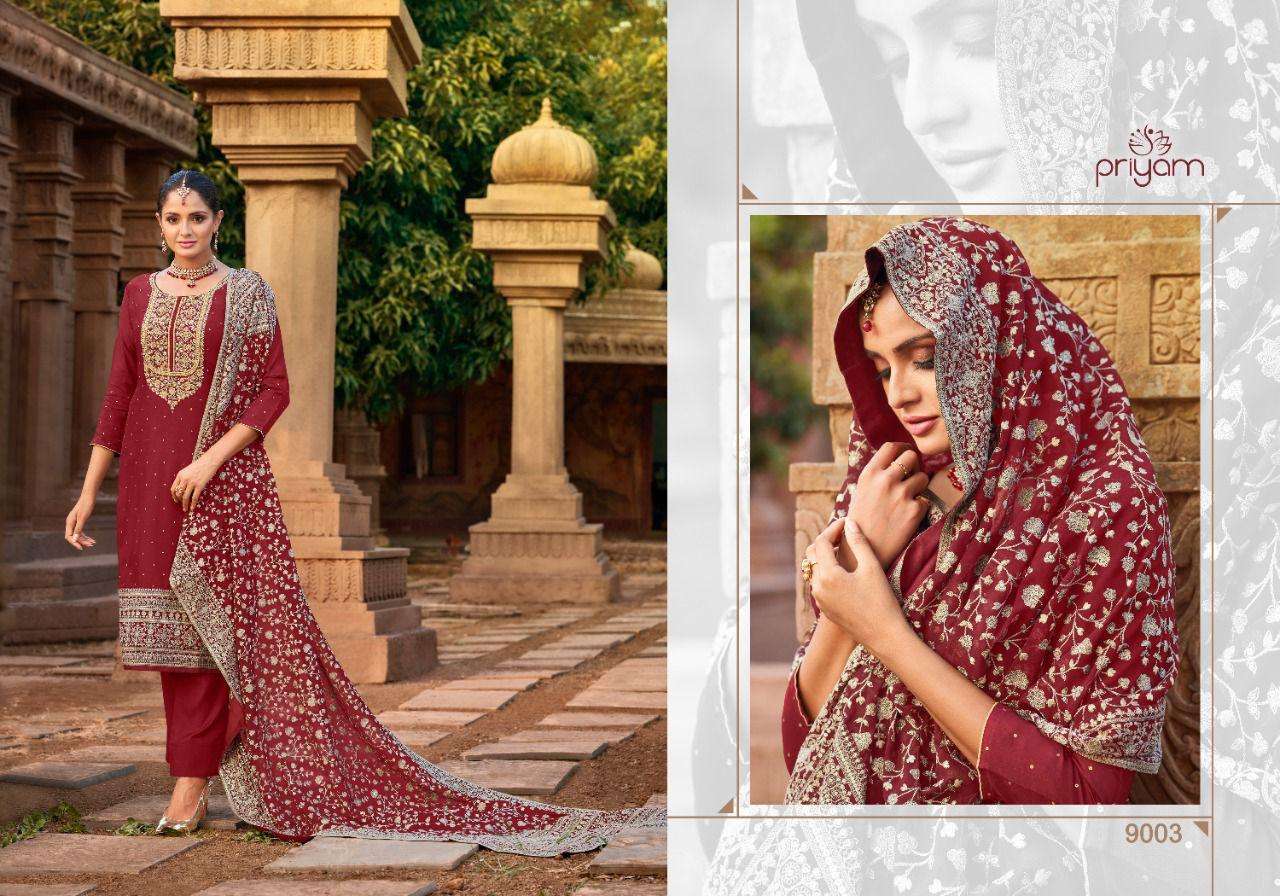 PRIYAM PRESENT ELIZA VOL 7 CATALOG GEORGETTE PAKISTANI DESIGNER SUITS IN WHOLESALE PRICE IN SURAT - SAI DRESSES