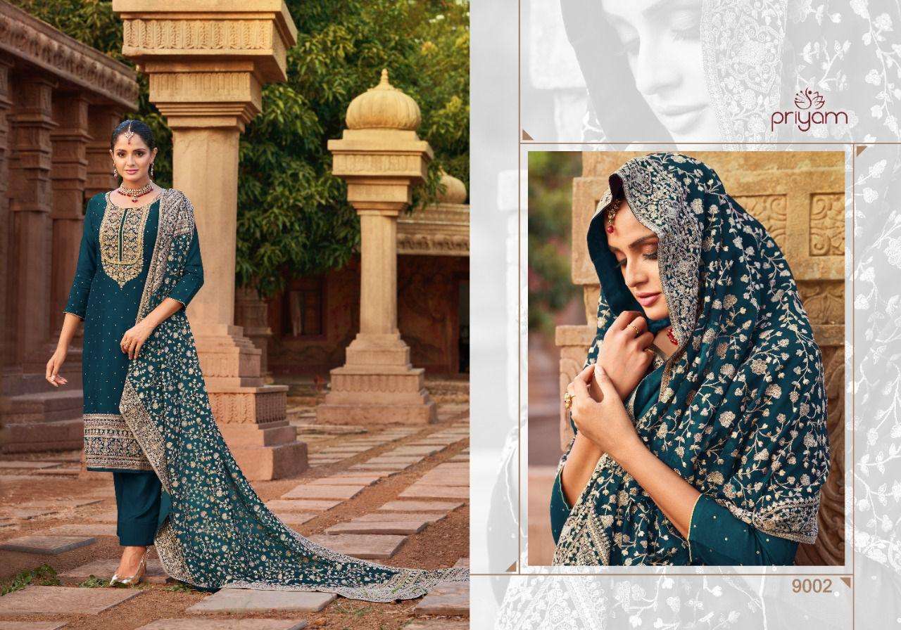 PRIYAM PRESENT ELIZA VOL 7 CATALOG GEORGETTE PAKISTANI DESIGNER SUITS IN WHOLESALE PRICE IN SURAT - SAI DRESSES