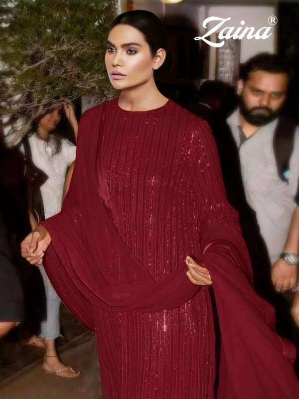 PRIYAM PRESENT ZAINA CATALOG GEORGETTE PAKISTANI SALWAR SUITS IN WHOLESALE PRICE IN SURAT - SAI DRESSES