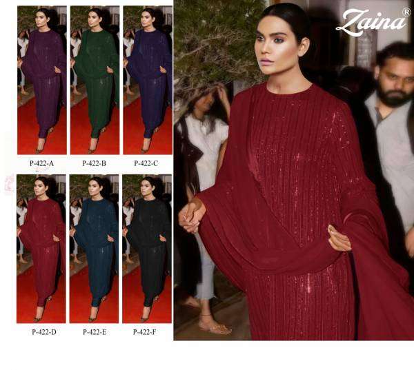 PRIYAM PRESENT ZAINA CATALOG GEORGETTE PAKISTANI SALWAR SUITS IN WHOLESALE PRICE IN SURAT - SAI DRESSES