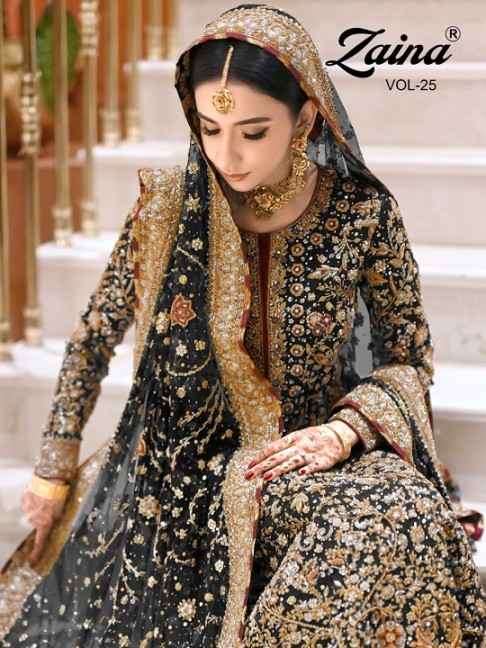 PRIYAM PRESENT ZAINA VOL-25 GEORGETTE SEMI STITCHED PAKISTANI SALWAR SUITS IN WHOLESALE PRICE IN SURAT - SAI DRESSES