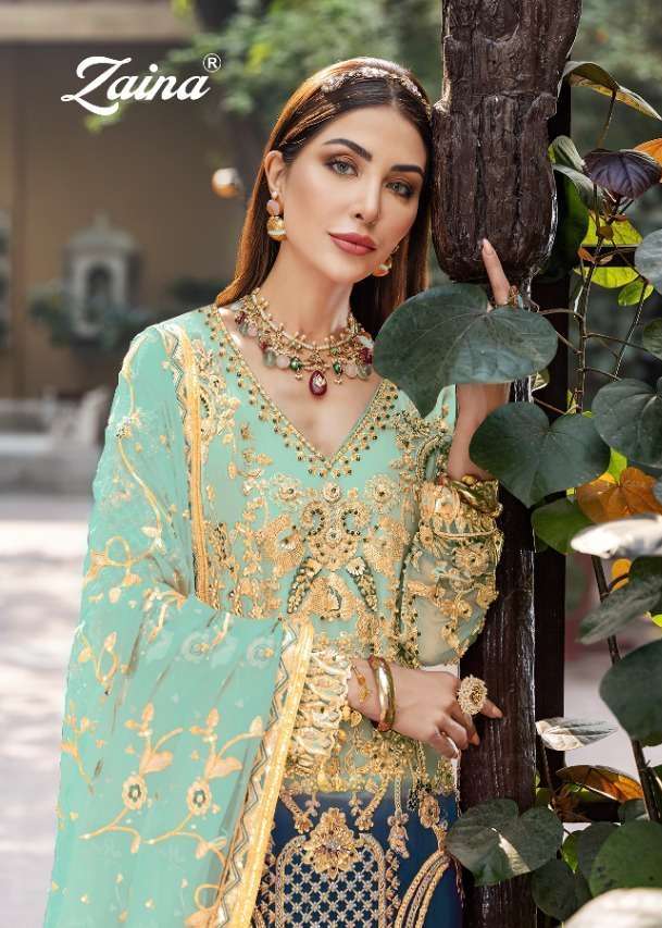 PRIYAM PRESENTS ZAINA VOL-24 GEORGETTE SALWAR SUITS IN WHOLESALE PRICE IN SURAT - SAI DRESSES 