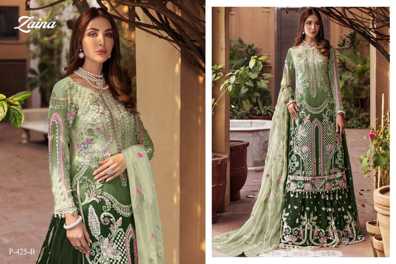 PRIYAM PRESENTS ZAINA VOL-24 GEORGETTE SALWAR SUITS IN WHOLESALE PRICE IN SURAT - SAI DRESSES 