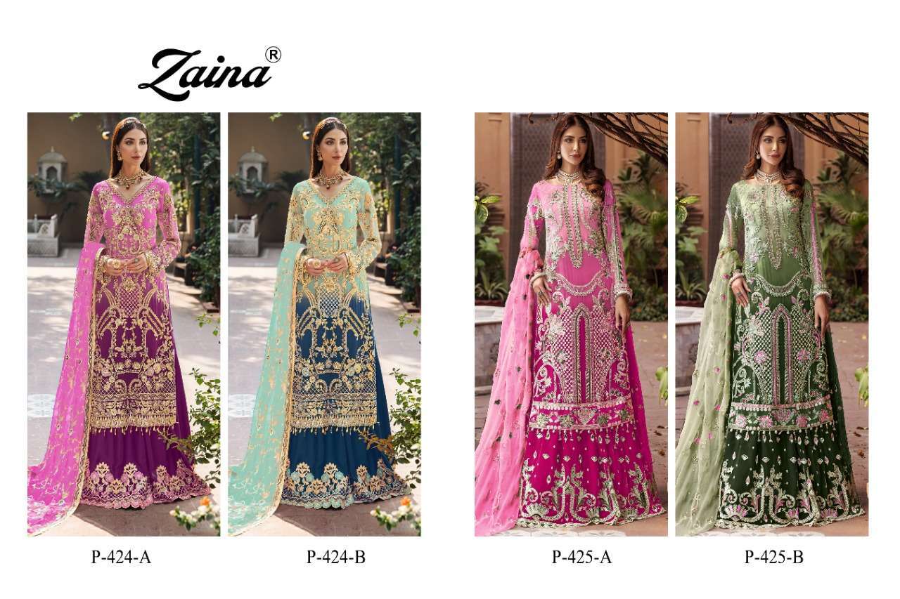 PRIYAM PRESENTS ZAINA VOL-24 GEORGETTE SALWAR SUITS IN WHOLESALE PRICE IN SURAT - SAI DRESSES 