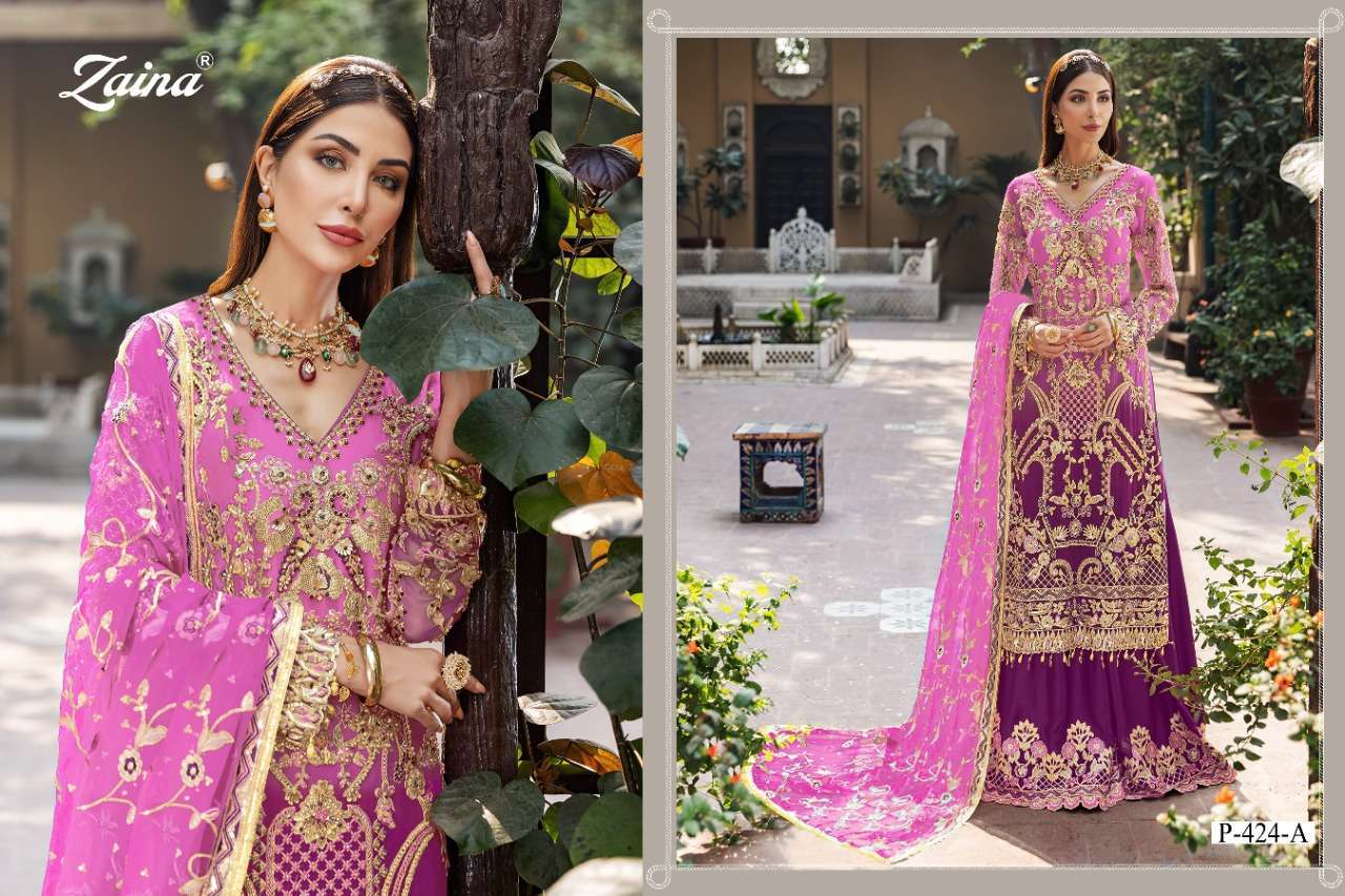 PRIYAM PRESENTS ZAINA VOL-24 GEORGETTE SALWAR SUITS IN WHOLESALE PRICE IN SURAT - SAI DRESSES 