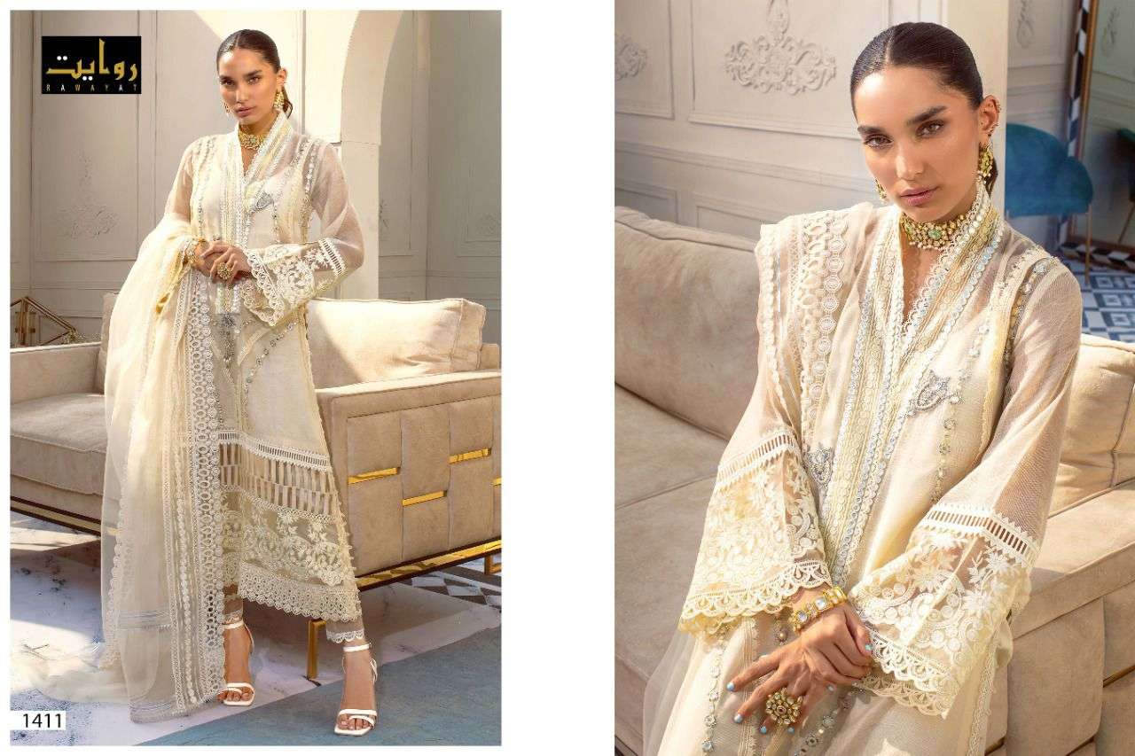 RAWAYAT PRESENT ESPERER VOL 1 GEORGETTE WEAR PAKISTANI SALWAR SUITS COLLECTION IN WHOLESALE PRICE IN SURAT - SAI DRESSES