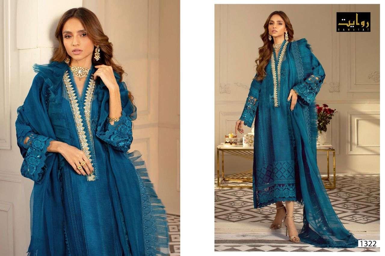 RAWAYAT PRESENT ESPERER VOL 2 GEORGETTE WEAR PAKISTANI SALWAR SUITS COLLECTION IN WHOLESALE PRICE IN SURAT - SAI DRESSES