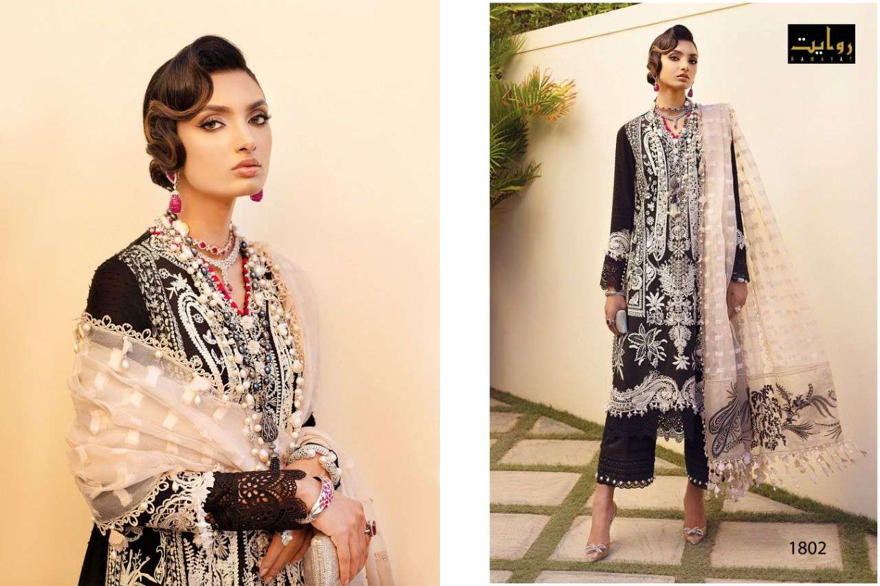 RAWAYAT PRESENT SANA SAFINAZ VOL 5 LUXURY LAWN COLLECTION IN WHOLESALE PRICE IN SURAT - SAI DRESSES