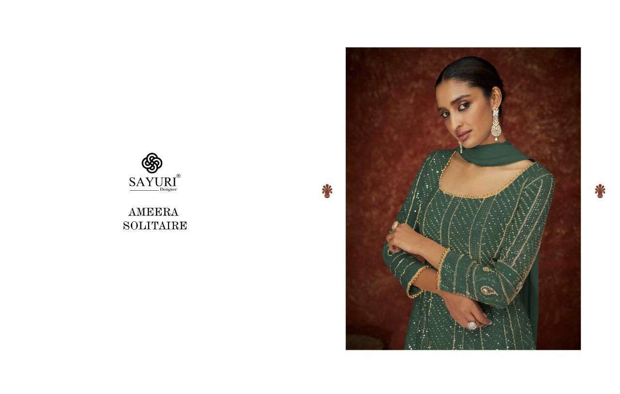 SAYURI DESIGNER PRESENT AMEERA SOLITAIRE READYMADE ANARKALI DESIGNER SUITS IN WHOLESALE PRICE IN SURAT - SAI DRESSES