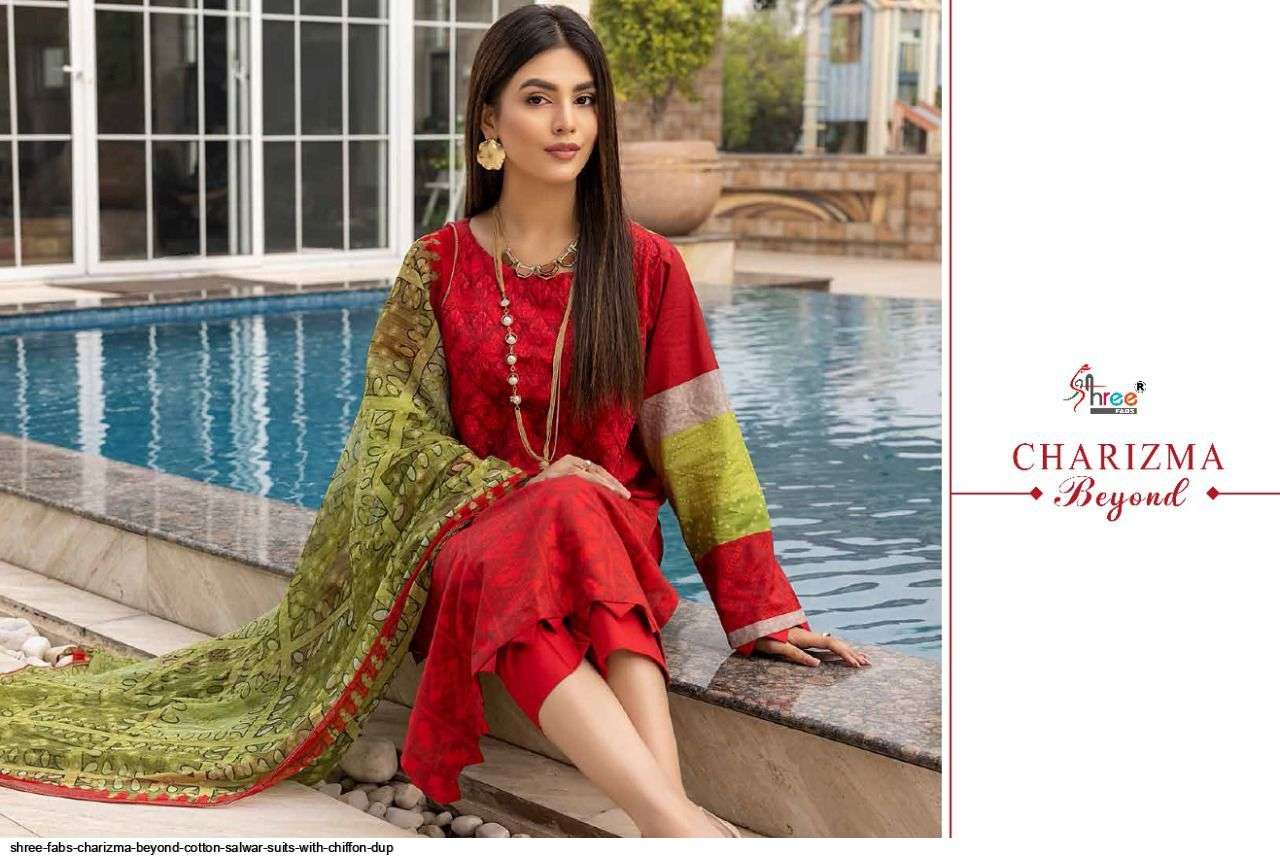 SHREE FABS PRESENT CHARIZMA BEYOND COTTON SALWAR SUITS IN WHOLESALE PRICE IN SURAT - SAI DRESSES