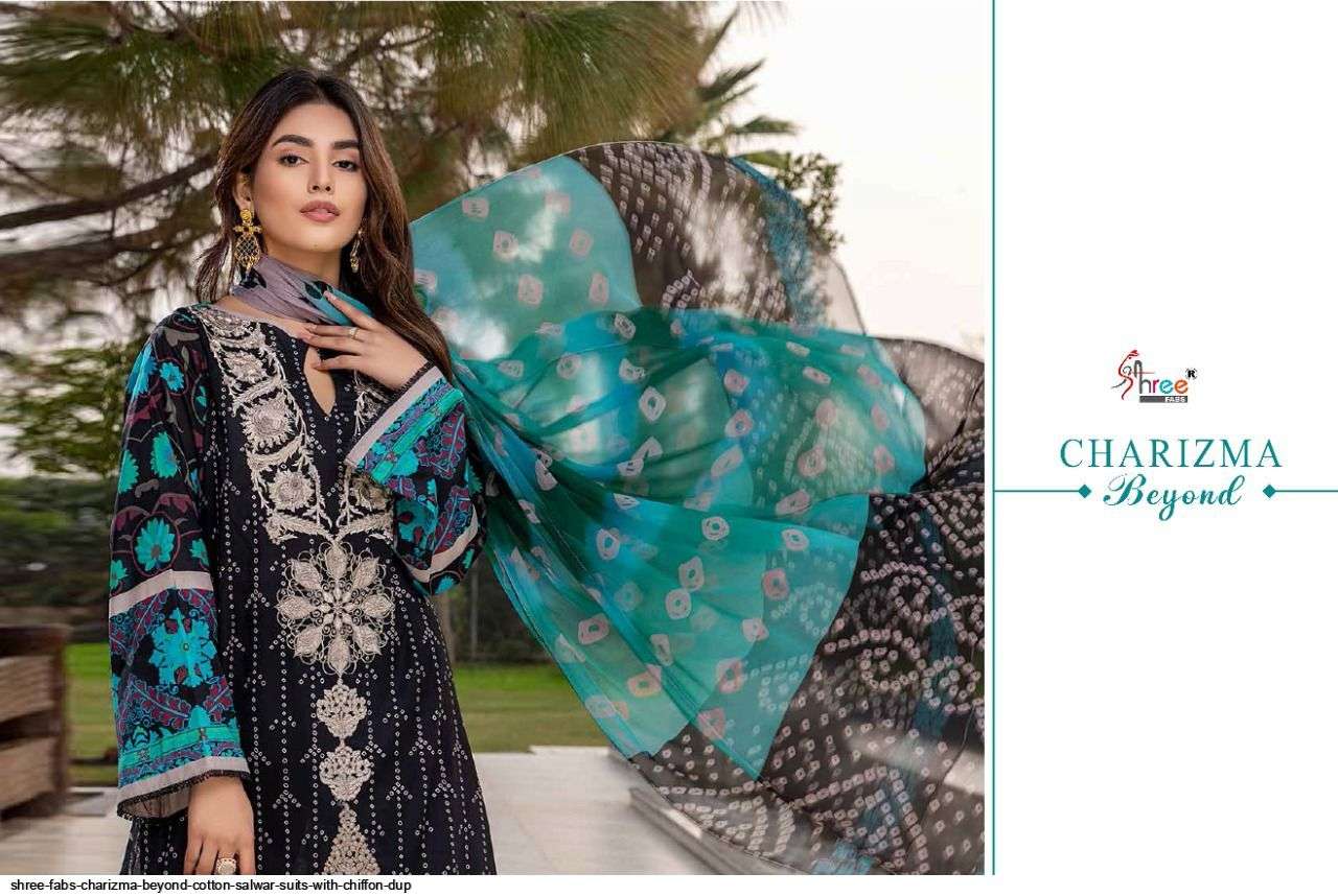 SHREE FABS PRESENT CHARIZMA BEYOND COTTON SALWAR SUITS IN WHOLESALE PRICE IN SURAT - SAI DRESSES