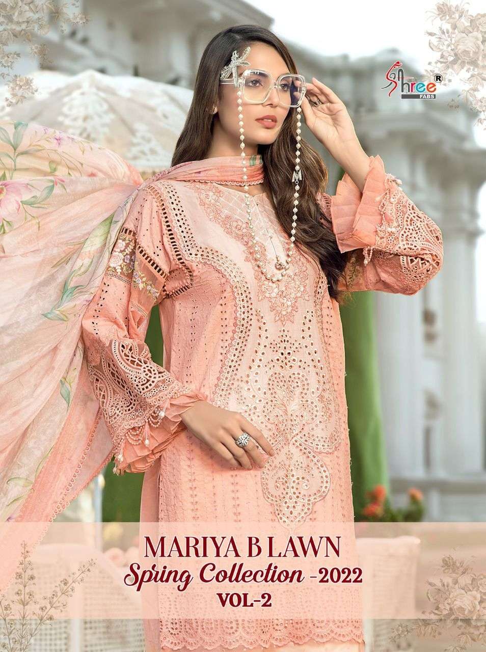 SHREE FABS PRESENT MARIYA B LAWN SPRING COLLECTION VOL 2 PAKISTANI DESIGNER SUITS IN WHOLESALE PRICE IN SURAT - SAI DRESSES